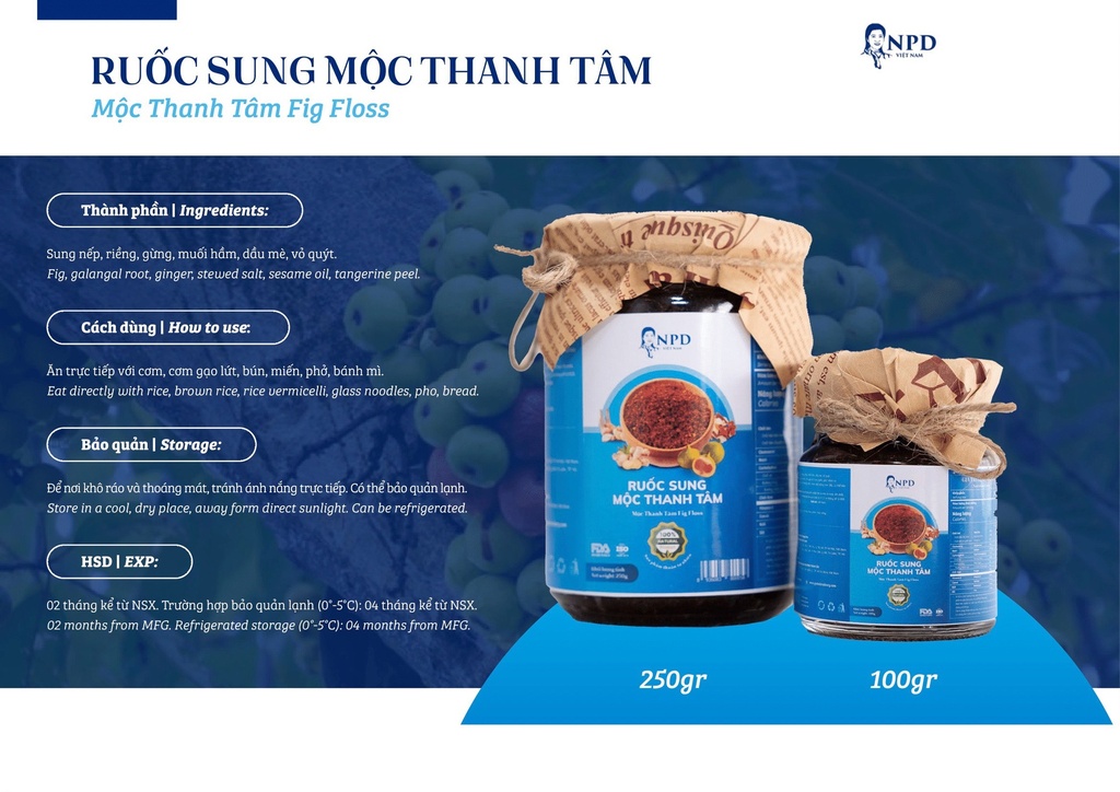 Ruốc sung Mộc Thanh Tâm 250g