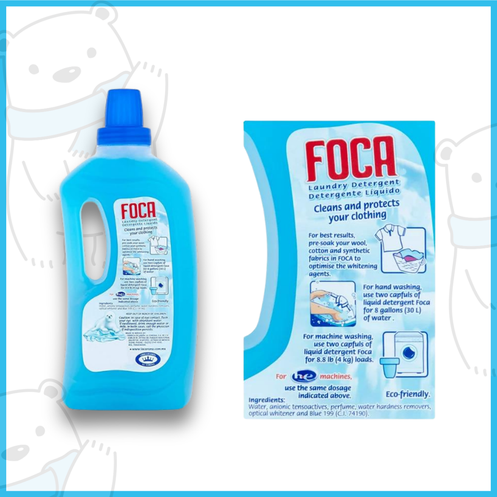 Hano - Nước Giặt Quần Áo FOCA 1000ml.