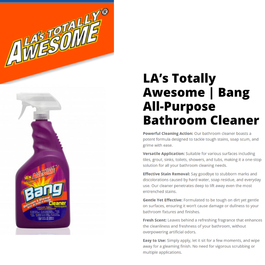 Xịt Tẩy Nhà Vệ Sinh BANG-Bathroom Cleaner. 949ml USA