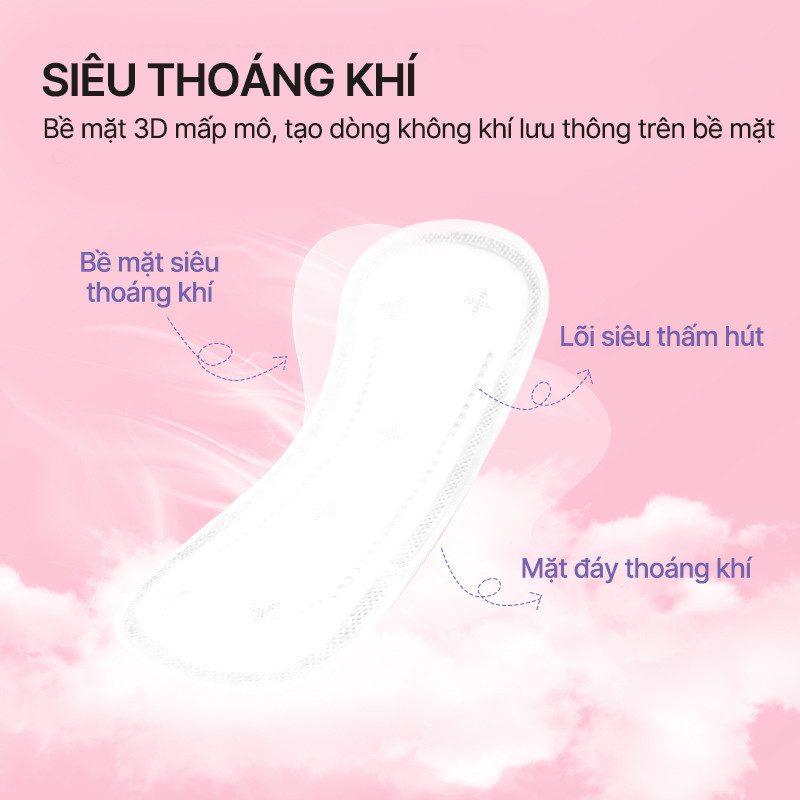 Combo tiết kiệm Băng vệ sinh UUcare Singapore Young Girl hàng ngày 15,5cm