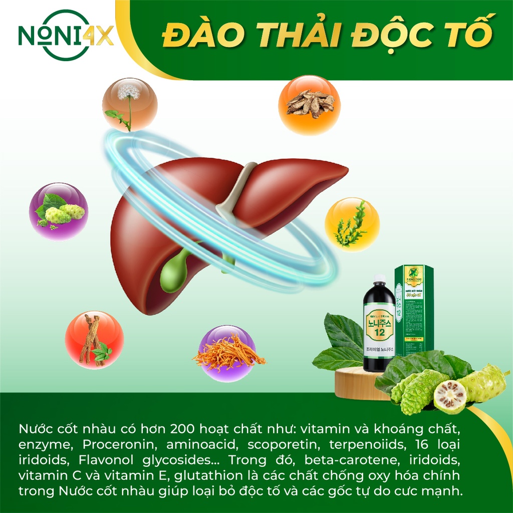 NƯỚC CỐT NHÀU CÔ ĐẶC 4X