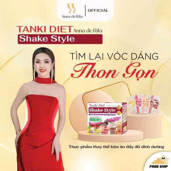Thực phẩm bảo vệ sức khỏe ANNA DE RITA TANKI DIET SHAKE STYLE