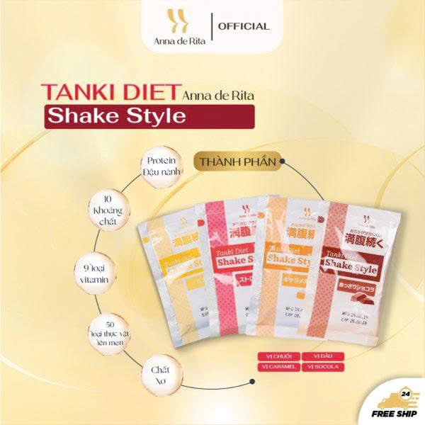Thực phẩm bảo vệ sức khỏe ANNA DE RITA TANKI DIET SHAKE STYLE