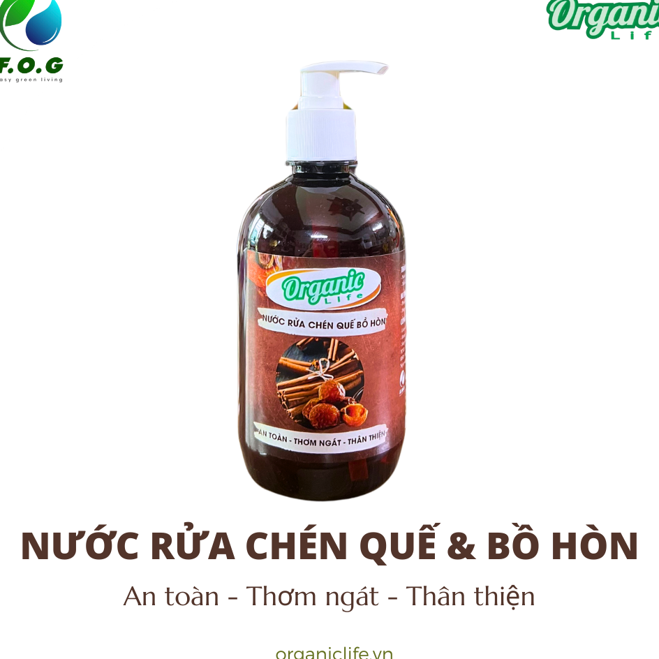 Nước rửa chén cao cấp hương quế 500ml