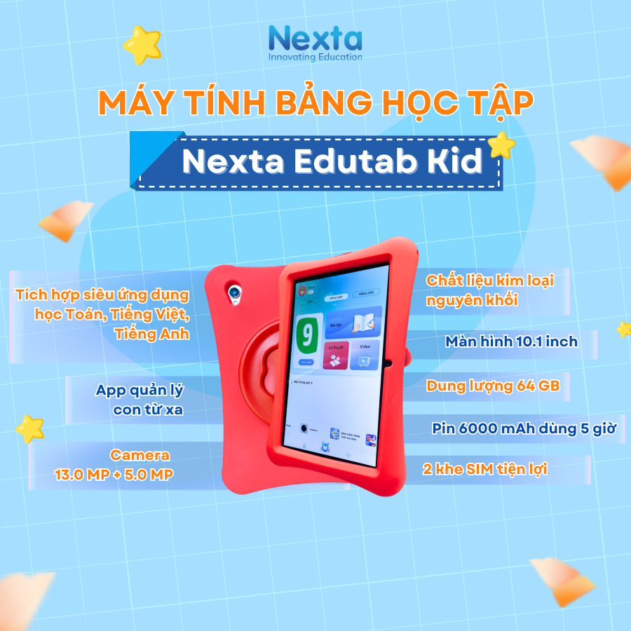 Máy tính bảng thông minh Nexta Edutab Kid 10.1 inch