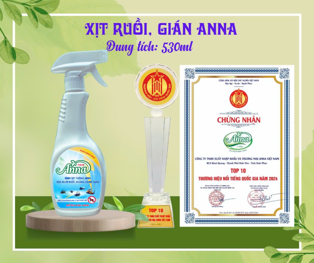 Xịt ruồi, gián Anna 500ml