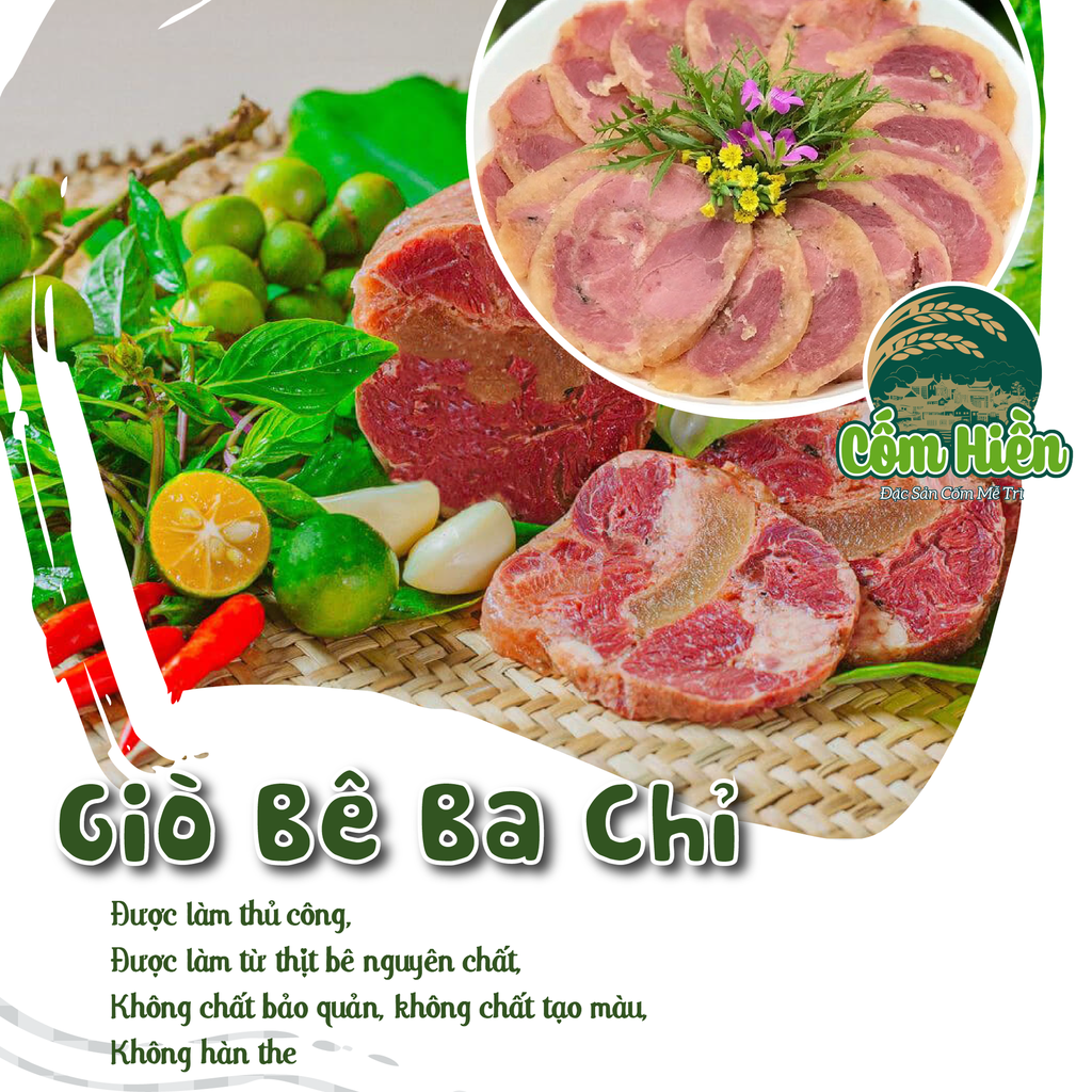 Giò Bê Ba Chỉ