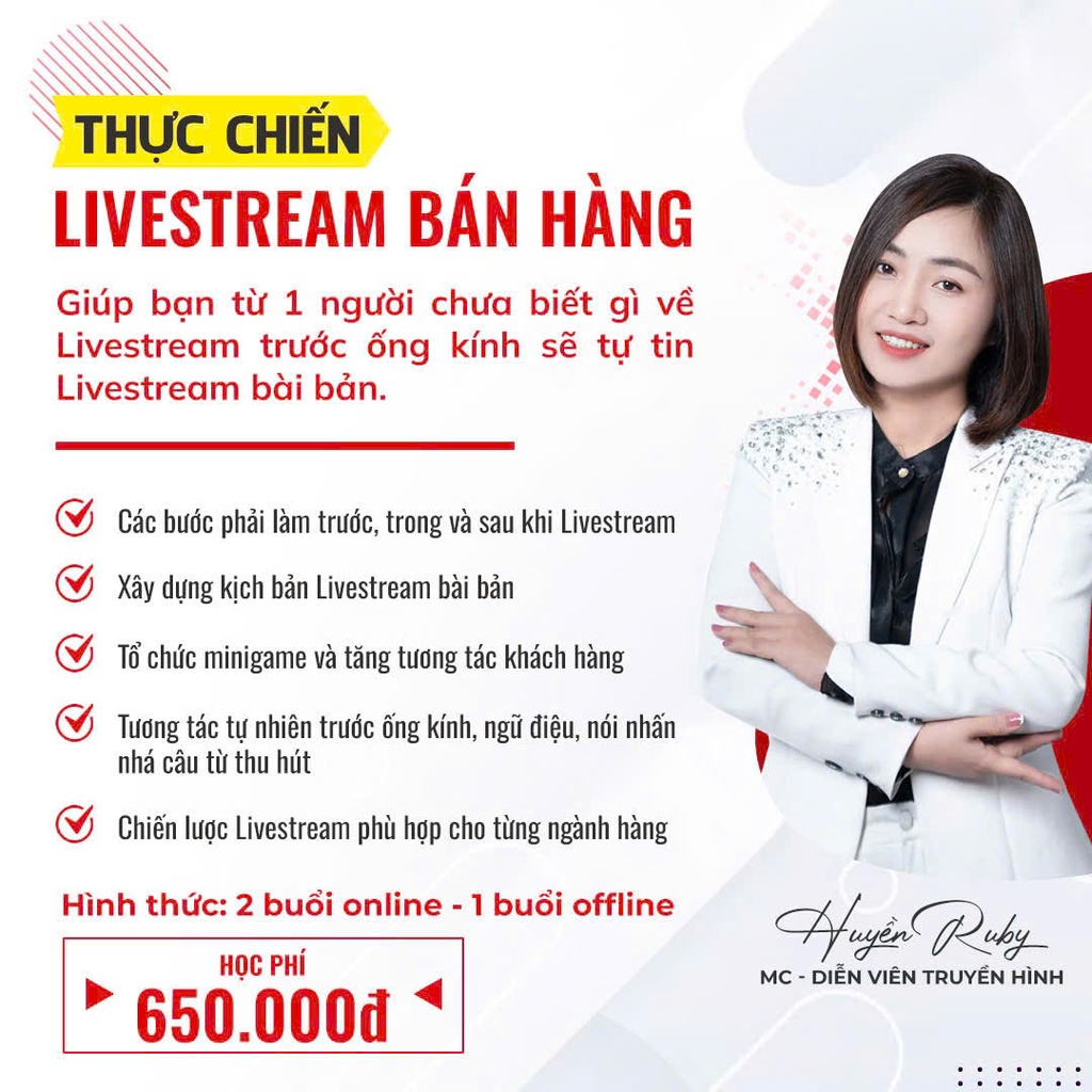 Thực chiến Livestream bán hàng