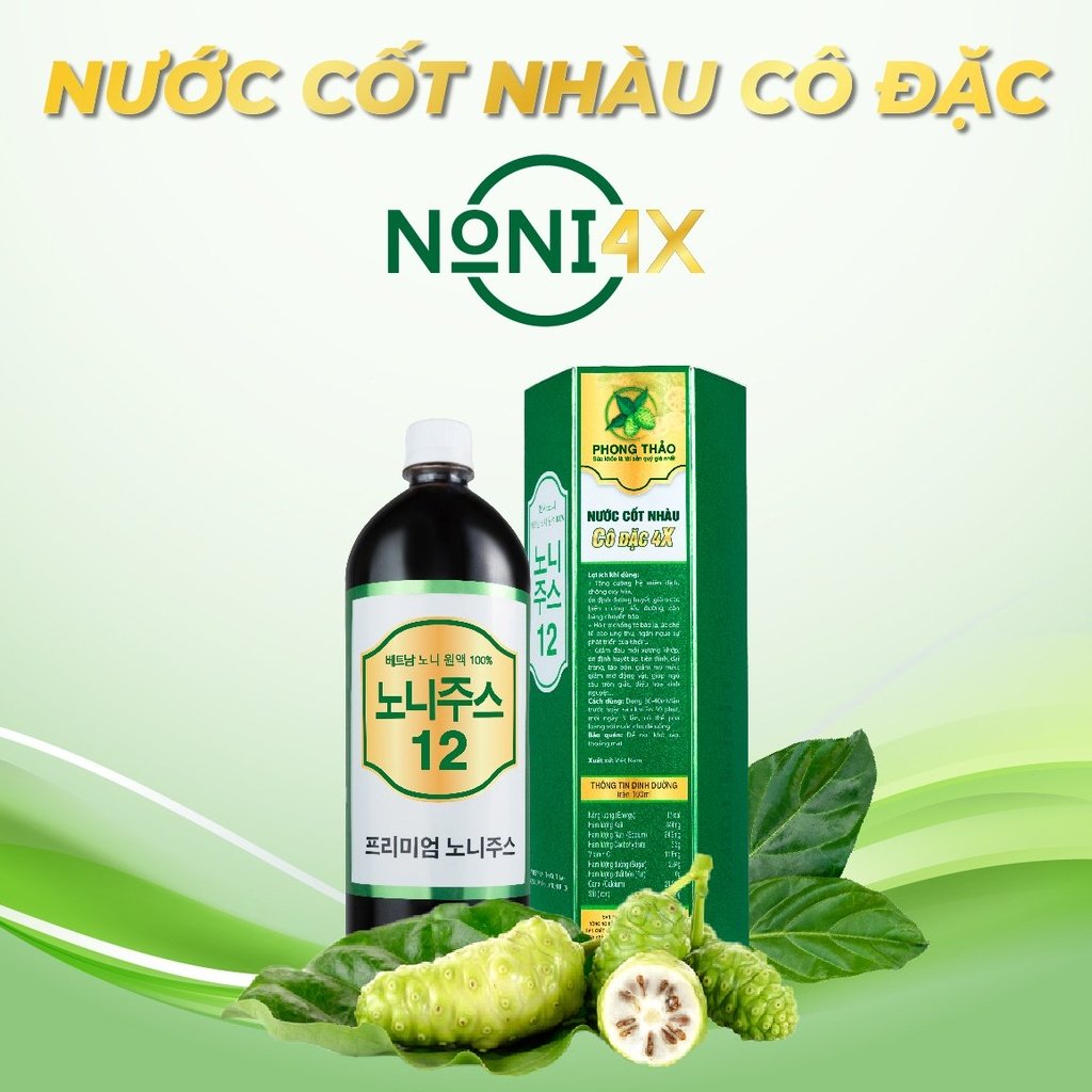 NƯỚC CỐT NHÀU CÔ ĐẶC 4X