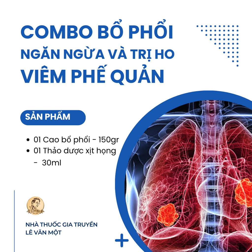 COMBO BỔ PHỔI, NGĂN NGỪA VÀ TRỊ HO, VIÊM PHẾ QUẢN