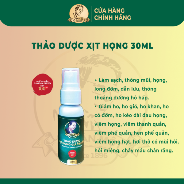 Thảo dược xịt họng