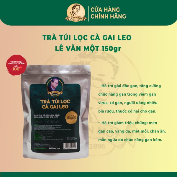 Trà túi lọc Cà gai leo Lê Văn Một 150g