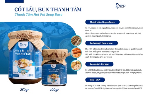 Cốt lẩu bún Thanh Tâm 100g .