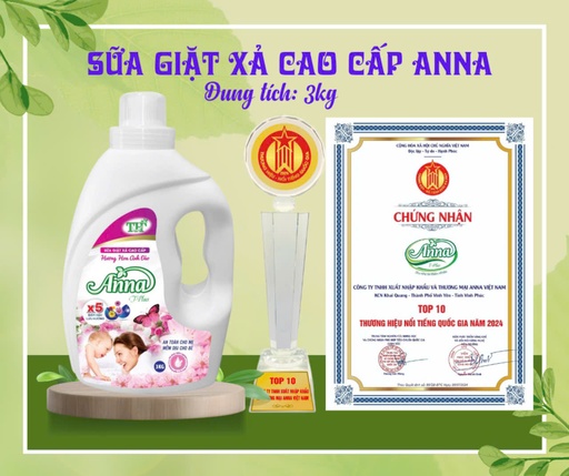 Sữa giặt Anna hương hoa anh đào 3kg