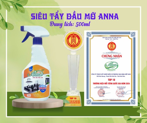 Siêu tẩy dầu mỡ Anna 500ml