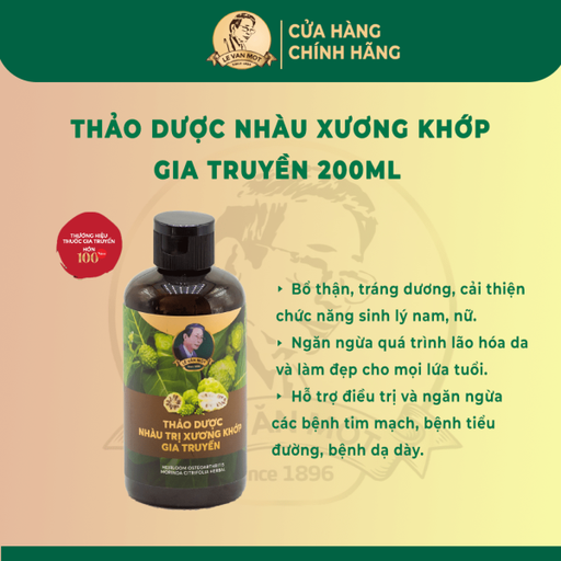 Thảo dược nhàu trị xương khớp gia truyền