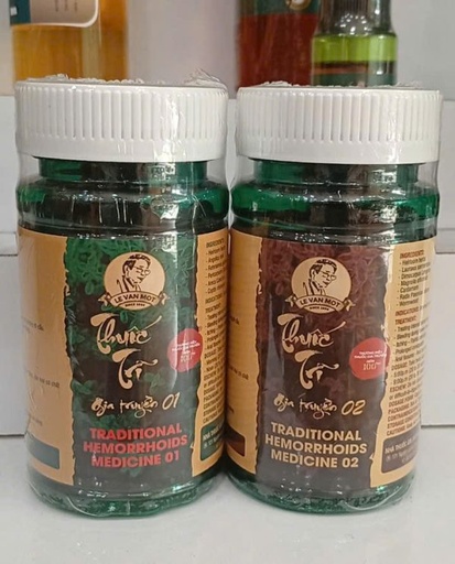 [TTBT(2L00339] Thuốc trị bệnh trĩ (Bộ 2 lọ)